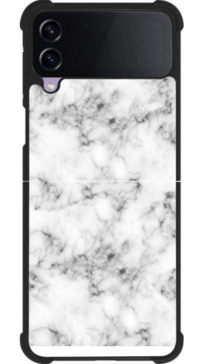 Samsung Galaxy Z Flip3 5G Case Hülle - Silikon schwarz Marble 01