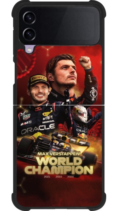 Samsung Galaxy Z Flip3 5G Case Hülle - Silikon schwarz Max Verstappen Champion 2023