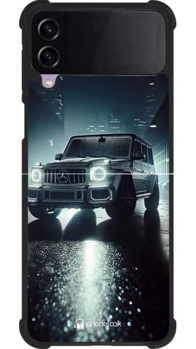 Samsung Galaxy Z Flip3 5G Case Hülle - Silikon schwarz Mercedes G AMG Nacht