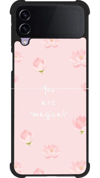 Samsung Galaxy Z Flip3 5G Case Hülle - Silikon schwarz Mom 2023 your are magical