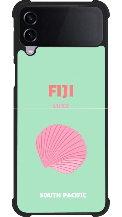 Coque Samsung Galaxy Z Flip3 5G - Silicone rigide noir Pop Summer Destination Fiji