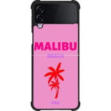 Samsung Galaxy Z Flip3 5G Case Hülle - Silikon schwarz Pop Summer Destination Malibu