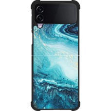 Samsung Galaxy Z Flip3 5G Case Hülle - Silikon schwarz Sea Foam Blue