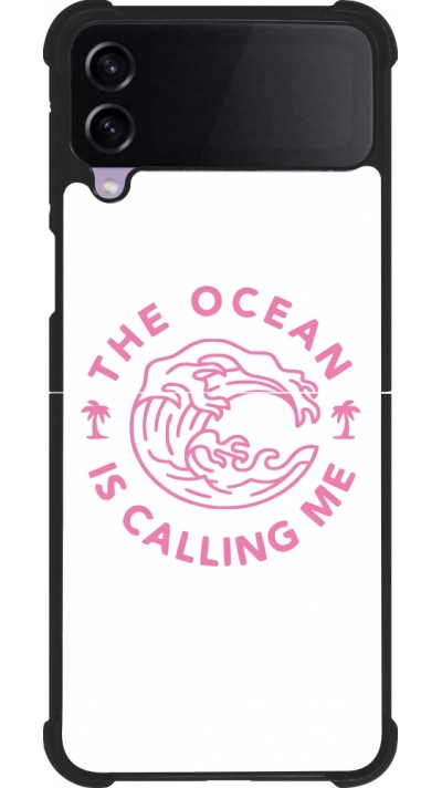 Samsung Galaxy Z Flip3 5G Case Hülle - Silikon schwarz The Ocean is calling me