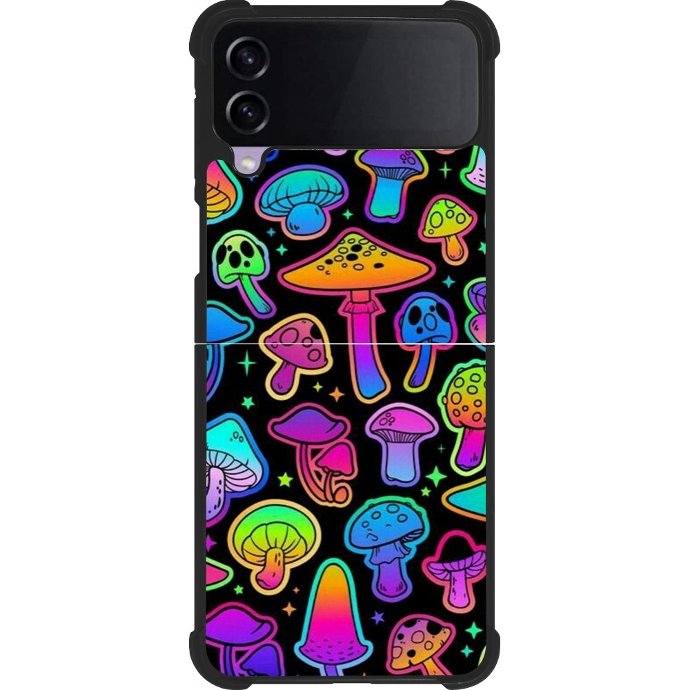 Samsung Galaxy Z Flip4 Case Hülle - Silikon schwarz Autumn 2024 magic mushrooms