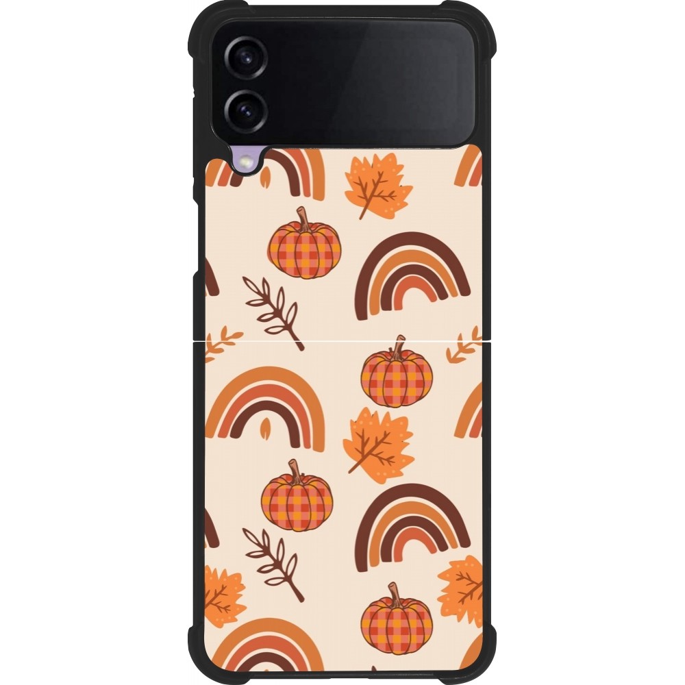 Samsung Galaxy Z Flip4 Case Hülle - Silikon schwarz Autumn 2024 rainbow