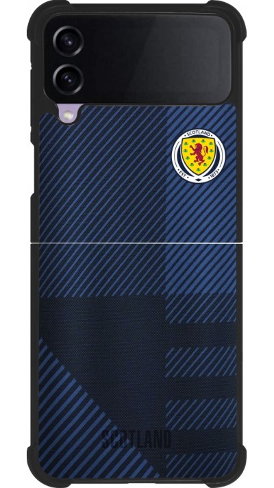 Samsung Galaxy Z Flip4 Case Hülle - Silikon schwarz Schottland personalisierbares Fussballtrikot