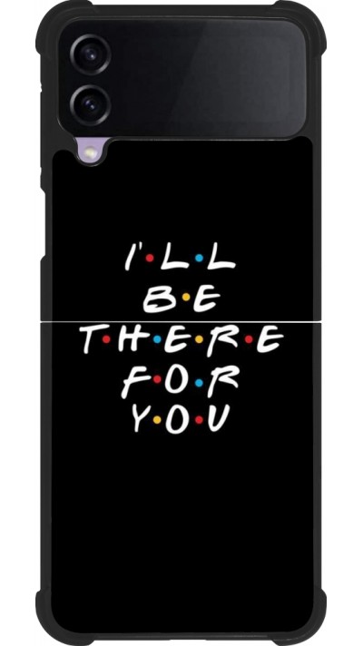 Samsung Galaxy Z Flip4 Case Hülle - Silikon schwarz Friends Be there for you