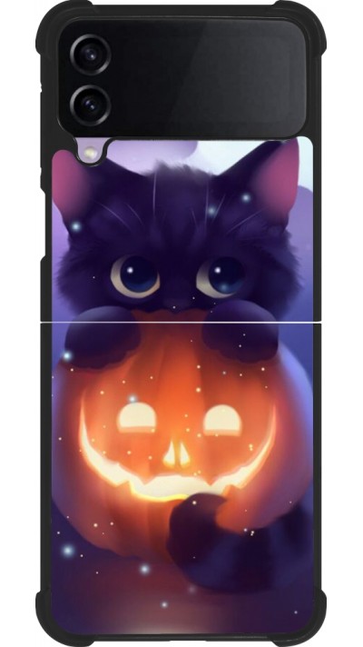 Samsung Galaxy Z Flip4 Case Hülle - Silikon schwarz Halloween 17 15