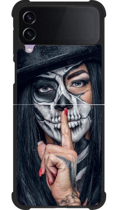 Samsung Galaxy Z Flip4 Case Hülle - Silikon schwarz Halloween 18 19