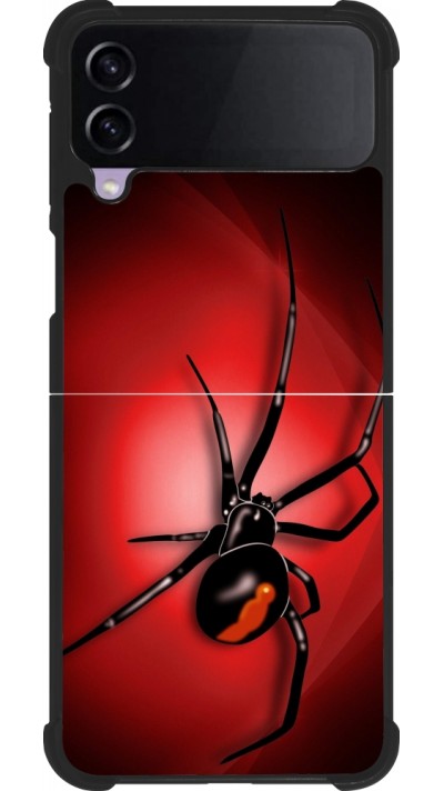 Samsung Galaxy Z Flip4 Case Hülle - Silikon schwarz Halloween 2023 spider black widow