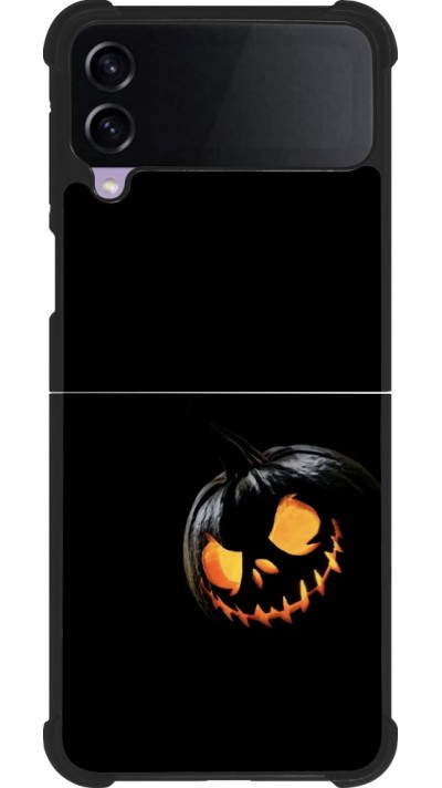 Samsung Galaxy Z Flip4 Case Hülle - Silikon schwarz Halloween 2023 discreet pumpkin