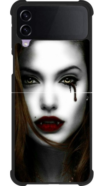 Samsung Galaxy Z Flip4 Case Hülle - Silikon schwarz Halloween 2023 gothic vampire