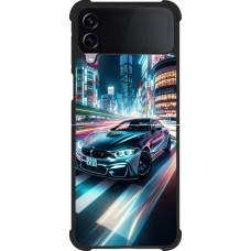 Samsung Galaxy Z Flip4 Case Hülle - Silikon schwarz BMW M4 Tokio Nacht