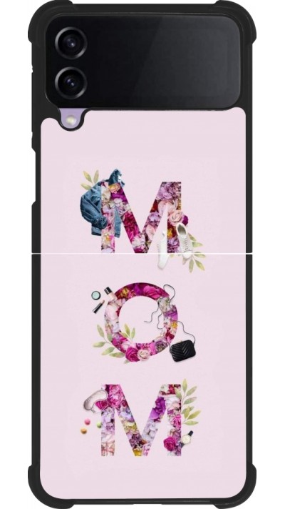 Samsung Galaxy Z Flip4 Case Hülle - Silikon schwarz Mom 2024 girly mom