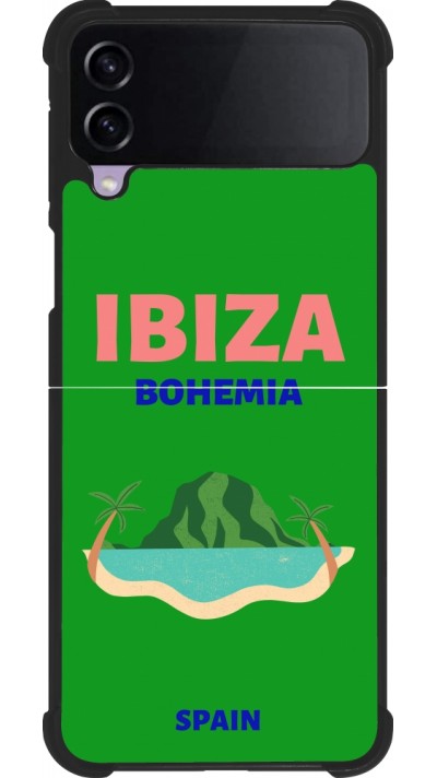 Samsung Galaxy Z Flip4 Case Hülle - Silikon schwarz Pop Summer Destination Ibiza