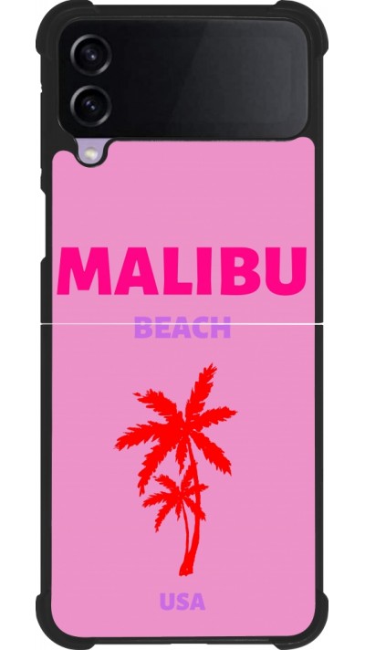 Samsung Galaxy Z Flip4 Case Hülle - Silikon schwarz Pop Summer Destination Malibu