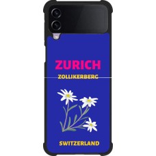 Samsung Galaxy Z Flip4 Case Hülle - Silikon schwarz Pop Summer Destination Zurich