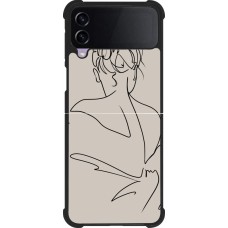 Samsung Galaxy Z Flip4 Case Hülle - Silikon schwarz Salnikova 05