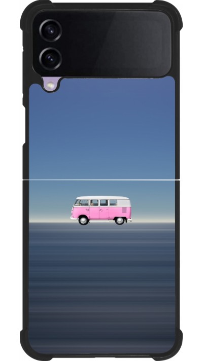 Samsung Galaxy Z Flip4 Case Hülle - Silikon schwarz Spring 23 pink bus