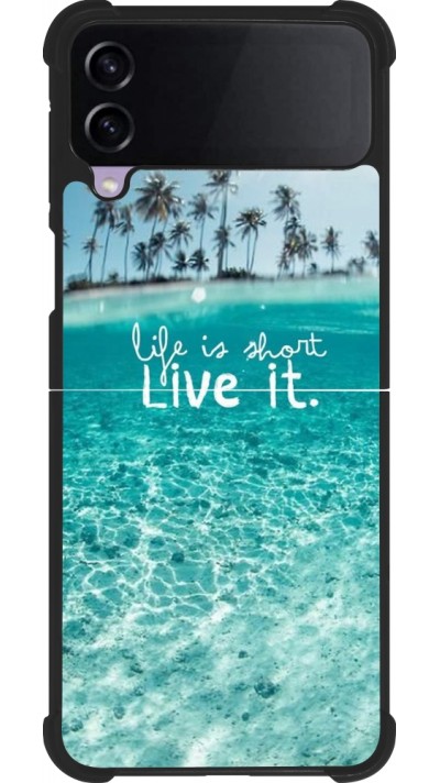 Samsung Galaxy Z Flip4 Case Hülle - Silikon schwarz Summer 18 24