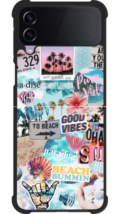 Samsung Galaxy Z Flip4 Case Hülle - Silikon schwarz Summer 20 collage