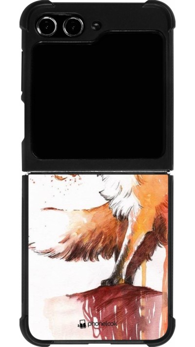 Samsung Galaxy Z Flip5 Case Hülle - Silikon schwarz Autumn 21 Fox