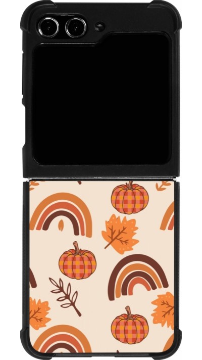 Samsung Galaxy Z Flip5 Case Hülle - Silikon schwarz Autumn 2024 rainbow