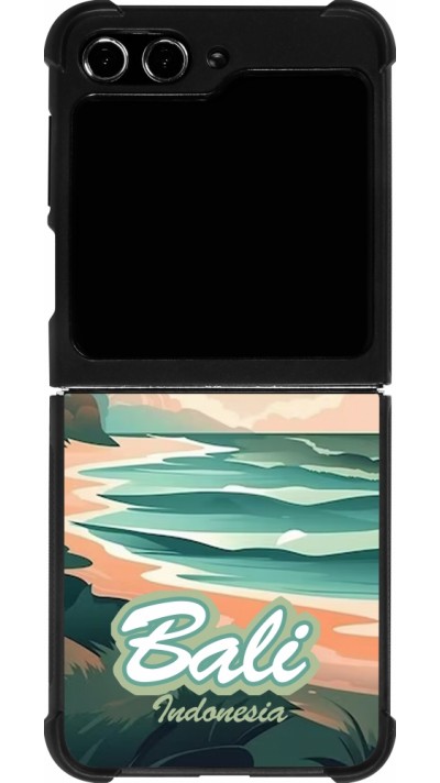 Samsung Galaxy Z Flip5 Case Hülle - Silikon schwarz Bali Landscape