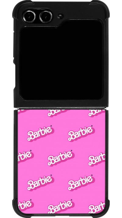 Samsung Galaxy Z Flip5 Case Hülle - Silikon schwarz Barbie Pattern