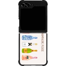 Samsung Galaxy Z Flip5 Case Hülle - Silikon schwarz Champagne Please