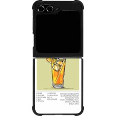 Samsung Galaxy Z Flip5 Case Hülle - Silikon schwarz Cocktail Rezept Long Island Ice Tea