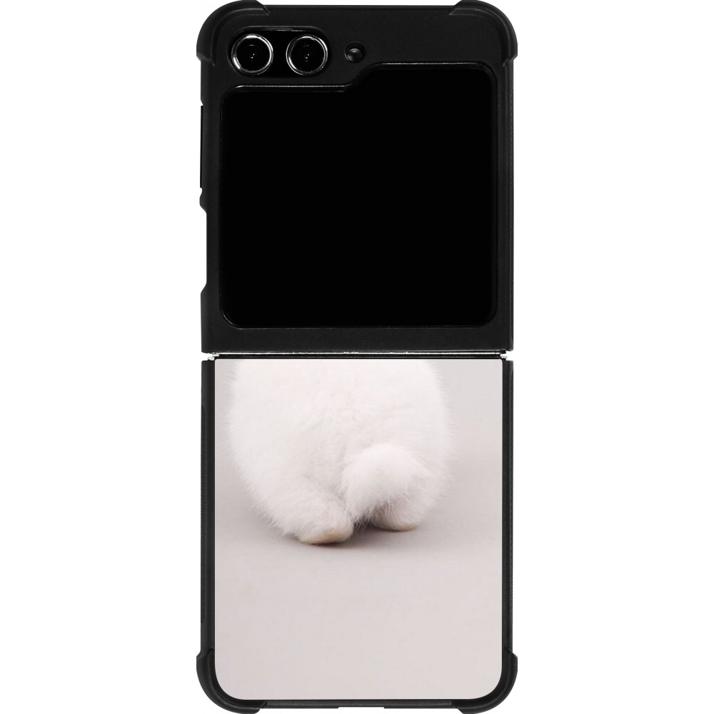 Samsung Galaxy Z Flip5 Case Hülle - Silikon schwarz Easter 2024 bunny butt