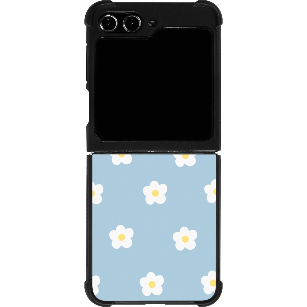 Samsung Galaxy Z Flip5 Case Hülle - Silikon schwarz Easter 2024 daisy flower