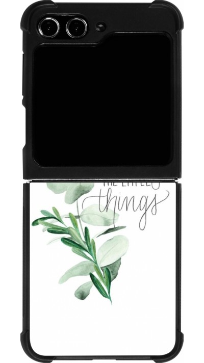 Samsung Galaxy Z Flip5 Case Hülle - Silikon schwarz Enjoy the little things