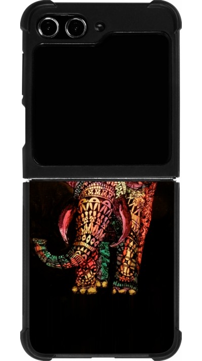 Samsung Galaxy Z Flip5 Case Hülle - Silikon schwarz Elephant 02