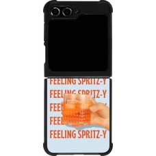 Samsung Galaxy Z Flip5 Case Hülle - Silikon schwarz Feeling Spritz-y