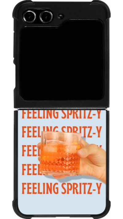 Samsung Galaxy Z Flip5 Case Hülle - Silikon schwarz Feeling Spritz-y