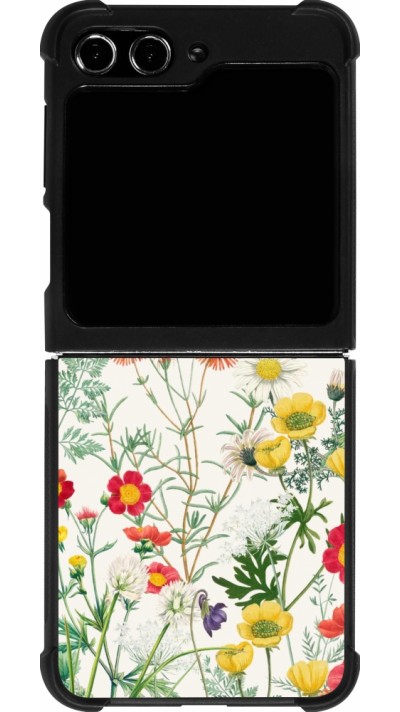 Samsung Galaxy Z Flip5 Case Hülle - Silikon schwarz Flora Botanical Wildlife