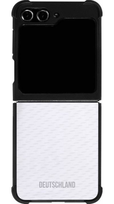 Samsung Galaxy Z Flip5 Case Hülle - Silikon schwarz Deutschland 2022 personalisierbares Fußballtrikot