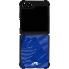 Samsung Galaxy Z Flip5 Case Hülle - Silikon schwarz Japan 2022 personalisierbares Fussballtrikot