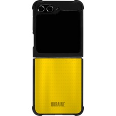 Samsung Galaxy Z Flip5 Case Hülle - Silikon schwarz Fussballtrikot Ukraine