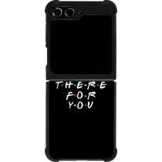 Samsung Galaxy Z Flip5 Case Hülle - Silikon schwarz Friends Be there for you