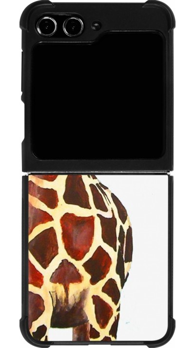 Samsung Galaxy Z Flip5 Case Hülle - Silikon schwarz Giraffe Fit