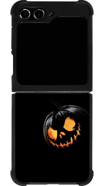 Samsung Galaxy Z Flip5 Case Hülle - Silikon schwarz Halloween 2023 discreet pumpkin