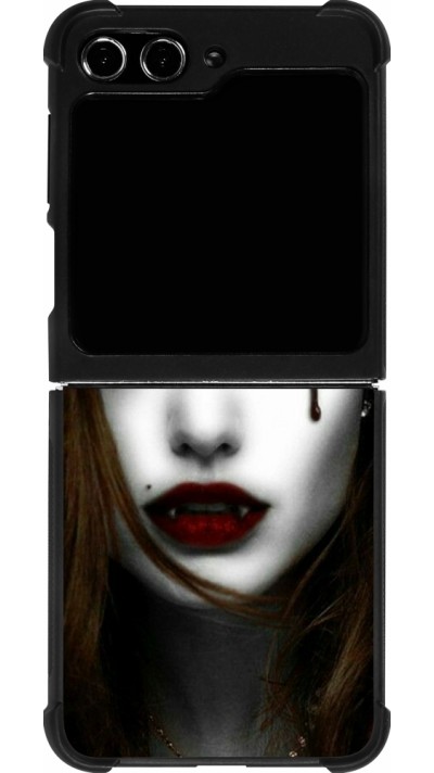 Samsung Galaxy Z Flip5 Case Hülle - Silikon schwarz Halloween 2023 gothic vampire