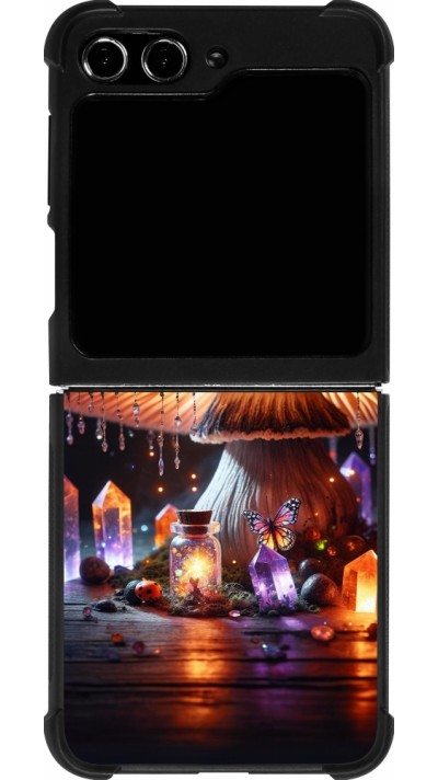 Samsung Galaxy Z Flip5 Case Hülle - Silikon schwarz Halloween Zaubertrank Magie