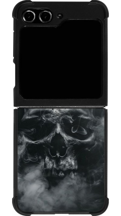 Samsung Galaxy Z Flip5 Case Hülle - Silikon schwarz Halloween 2024 smoky skull