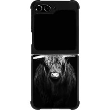 Samsung Galaxy Z Flip5 Case Hülle - Silikon schwarz Highland calf black