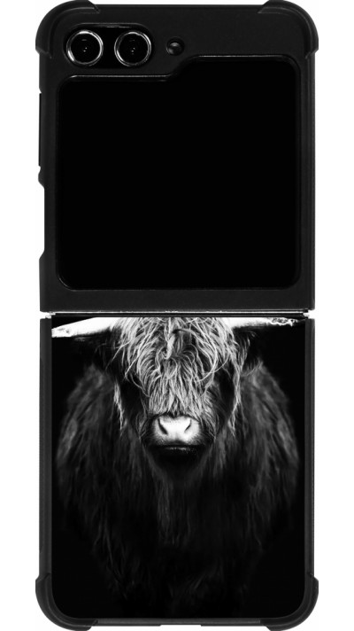 Samsung Galaxy Z Flip5 Case Hülle - Silikon schwarz Highland calf black